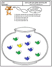 birinci sınıflar için sayı çizgi çalışma sayfaları